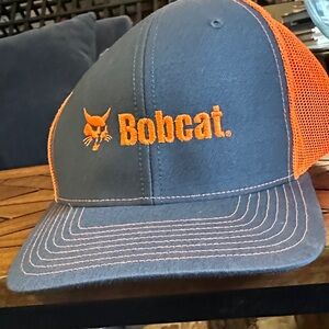 Bobcat Blue and Orange Mesh Cap